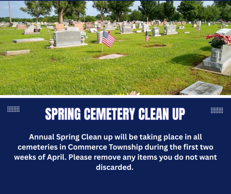 Cemetery Cleanup Spring