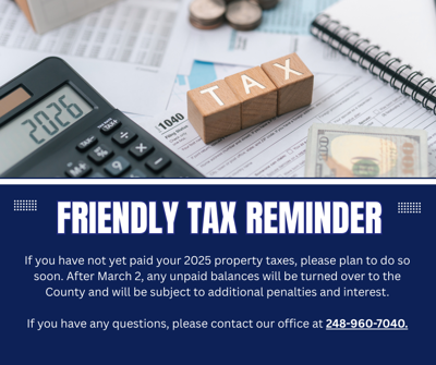 Tax Reminder